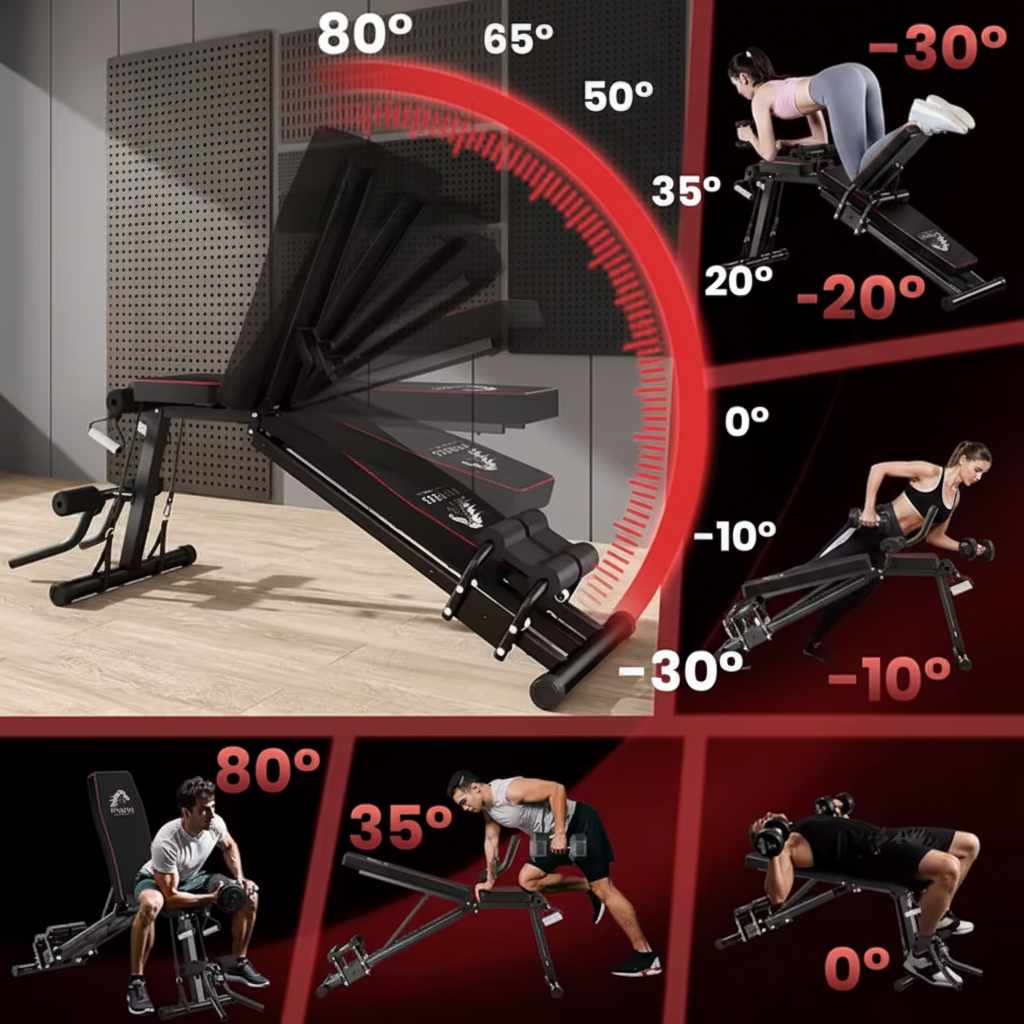 Banc de musculation reglable